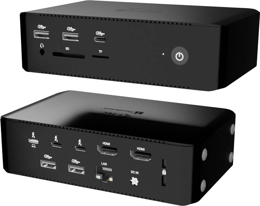 I-tec Thunderbolt™ 5 Dockingstation Thunderbolt 5 Quattro Display Docking Station + Power Delivery 140W