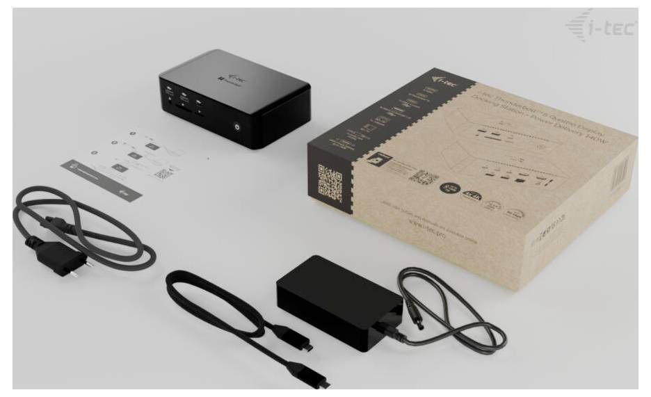 I-tec USB4® / Thunderbolt™ 4 Dockingstation Thunderbolt5 Quattro Display Docking Station + Power Delivery 140W