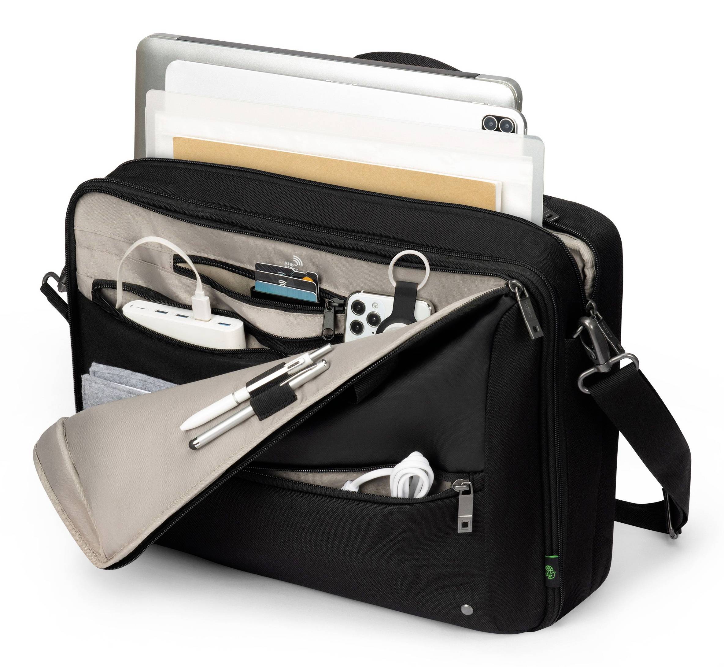 Dicota Notebook Tasche D32167-RPET Passend für maximal: 32,8cm (12,9") Schwarz