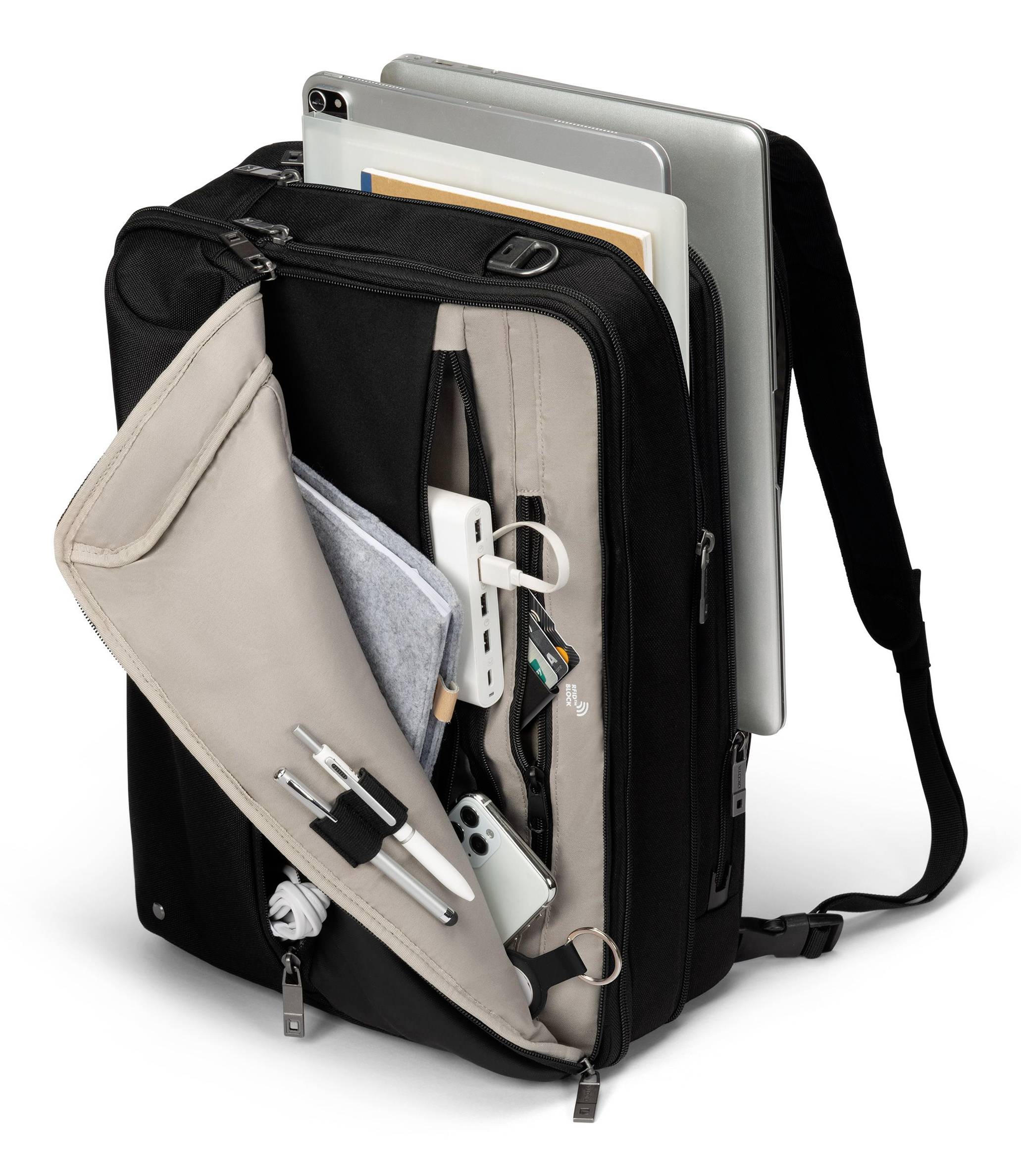 Dicota Notebook Tasche D32167-RPET Passend für maximal: 32,8cm (12,9") Schwarz
