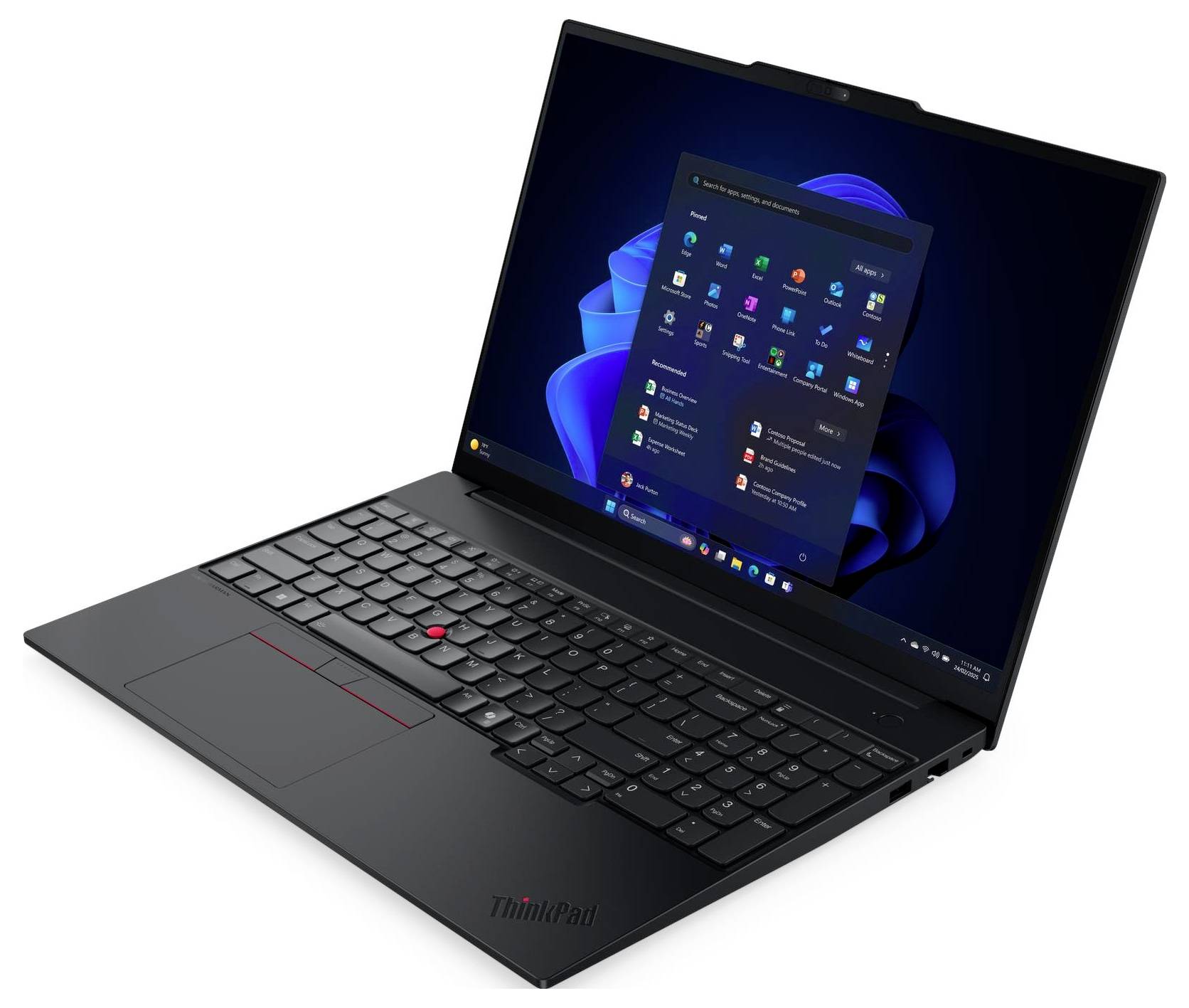 Lenovo Notebook ThinkPad E16 G3 40.6cm (16 Zoll) WUXGA Intel® Core™ Ultra 5 (Series 2) 225U 16GB RAM 512GB SSD Deutsch, QWERTZ Sc