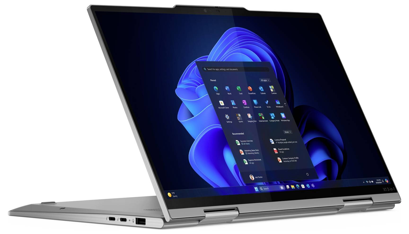 Lenovo 2-in-1 Notebook / Tablet ThinkPad X1 35.6 cm (14 Zoll) WQXGA+ Intel® Core™ Ultra 7 (Series 2) 258V 32 GB RAM 1 TB SSD Deutsch, QWERTZ N