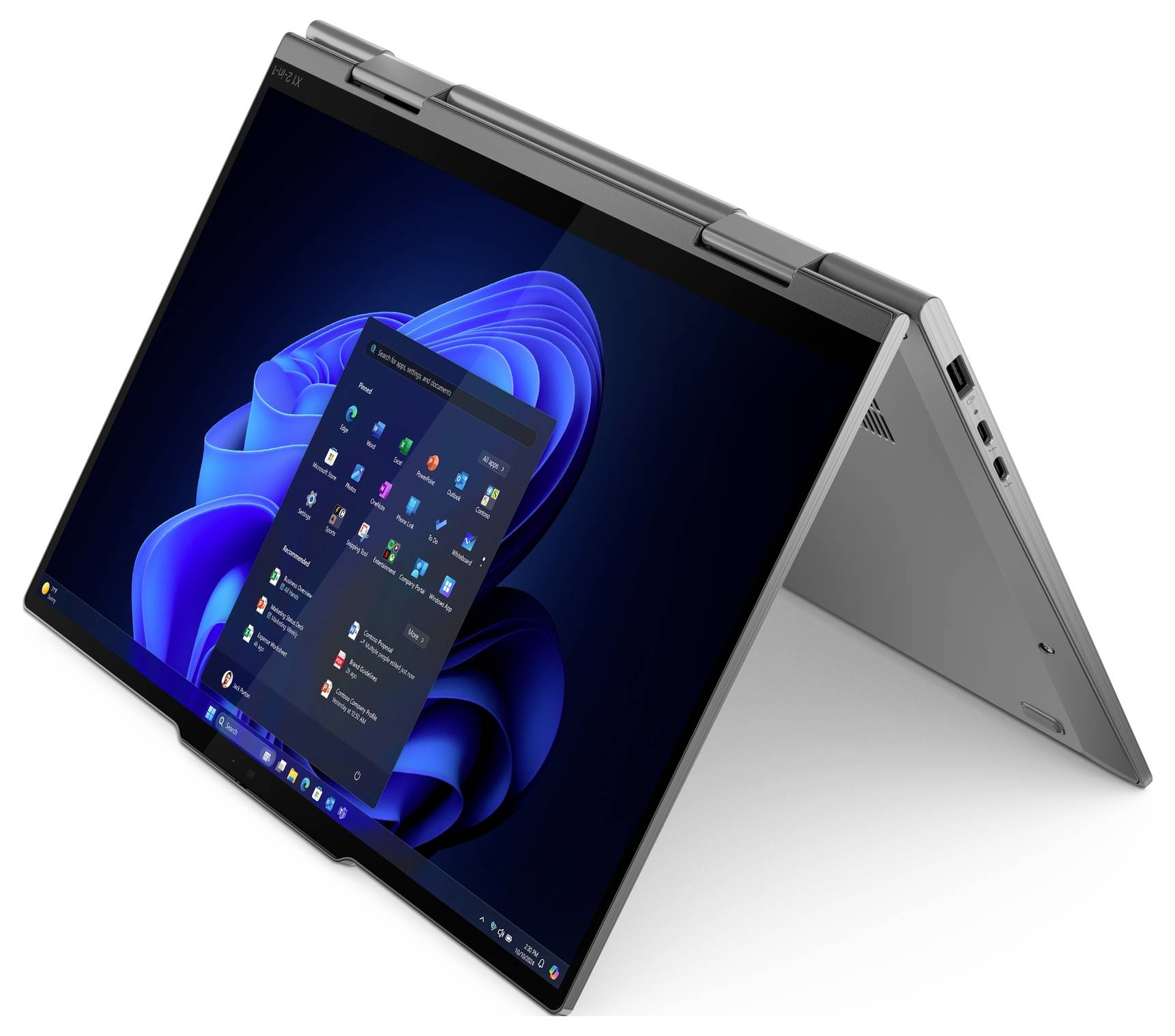 Lenovo 2-in-1 Notebook / Tablet ThinkPad X1 35.6 cm (14 Zoll) WQXGA+ Intel® Core™ Ultra 7 (Series 2) 258V 32 GB RAM 1 TB SSD Deutsch, QWERTZ N