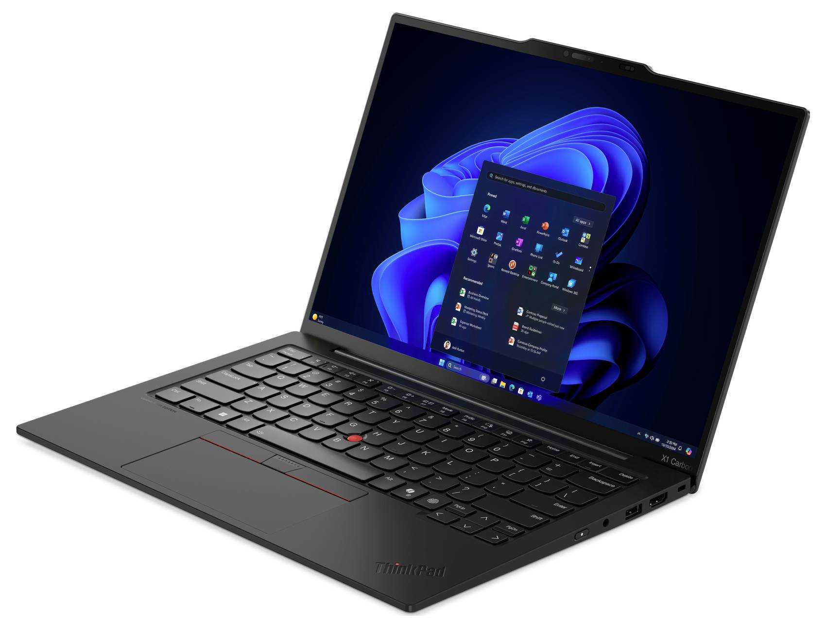 Lenovo Notebook ThinkPad X1 35.6 cm (14 Zoll) 2.8K Intel® Core™ Ultra 7 (Series 2) 258V 32 GB RAM 1 TB SSD Deutsch, QWERTZ Schwarz 21NS004