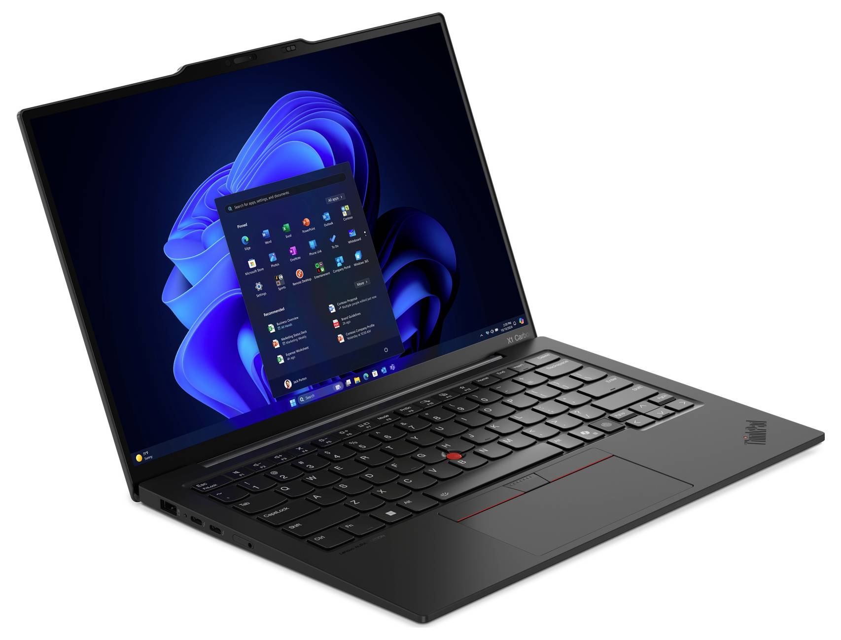 Lenovo Notebook ThinkPad X1 35.6 cm (14 Zoll) 2.8K Intel® Core™ Ultra 7 (Series 2) 258V 32 GB RAM 1 TB SSD Deutsch, QWERTZ Schwarz 21NS004