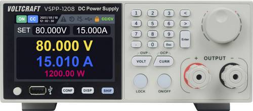 VOLTCRAFT VSPP-1208 Labornetzgerät für Rackeinbau, einstellbar 0 - 80 0 - 30 A 1200 W USB, RS-485