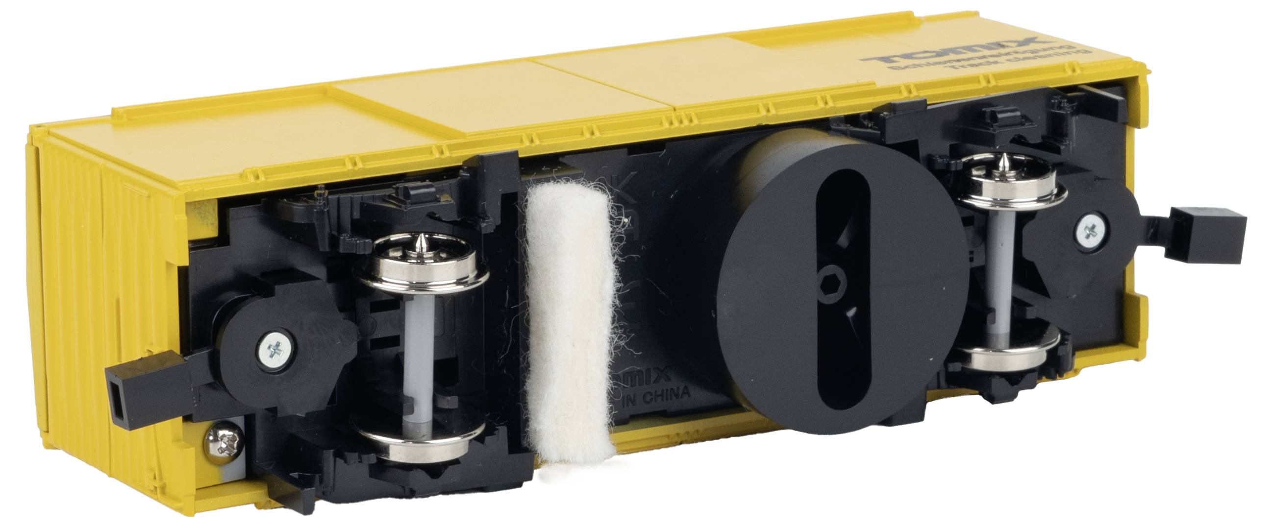 Tomytec H0-790 H0 Schienenreinigungswagen gelb