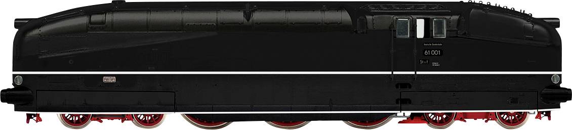 Rivarossi HR2955 H0 DB, Stromliniendampflok 61 001, Schwarz, mi