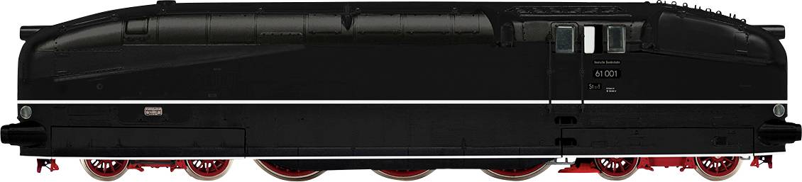 Rivarossi HR2955S H0 DB, Stromliniendampflok 61 001, Schwarz, mi