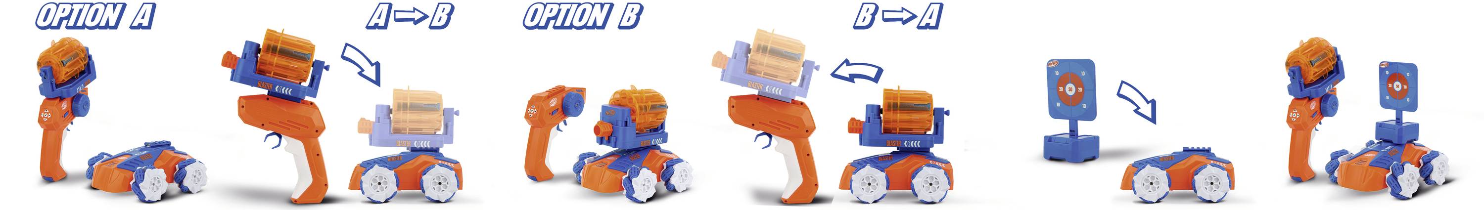 Carrera 370240020 Nerf Blasting Car RC Einsteiger Modellauto Elektro Rally