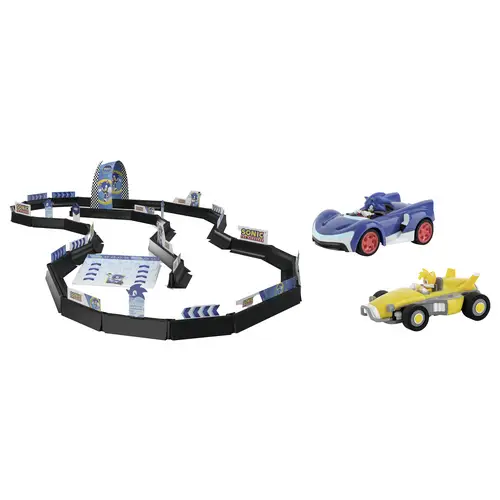 Carrera 370430021 Team Sonic Racing 1:43 RC Modellauto mit Rennbahn Elektro Straßenmodell Carrera 370430021 Team Sonic Racing 1:43 RC Modellauto mit Rennbahn Elektro Straßenmodell