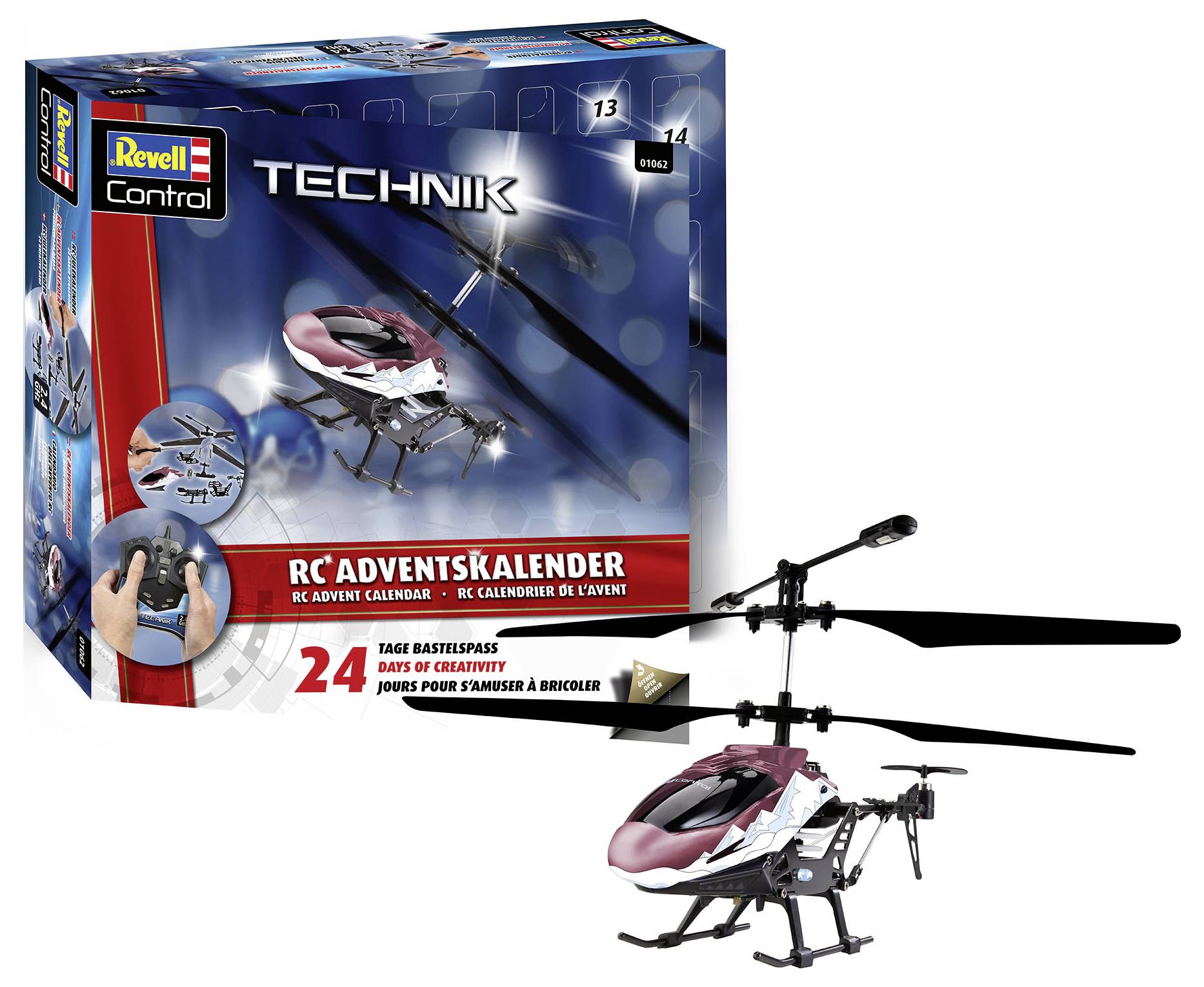 Revell Control Helicopter Bausätze, Spielwaren Adventskalender Altersklasse ab 12 Jahre