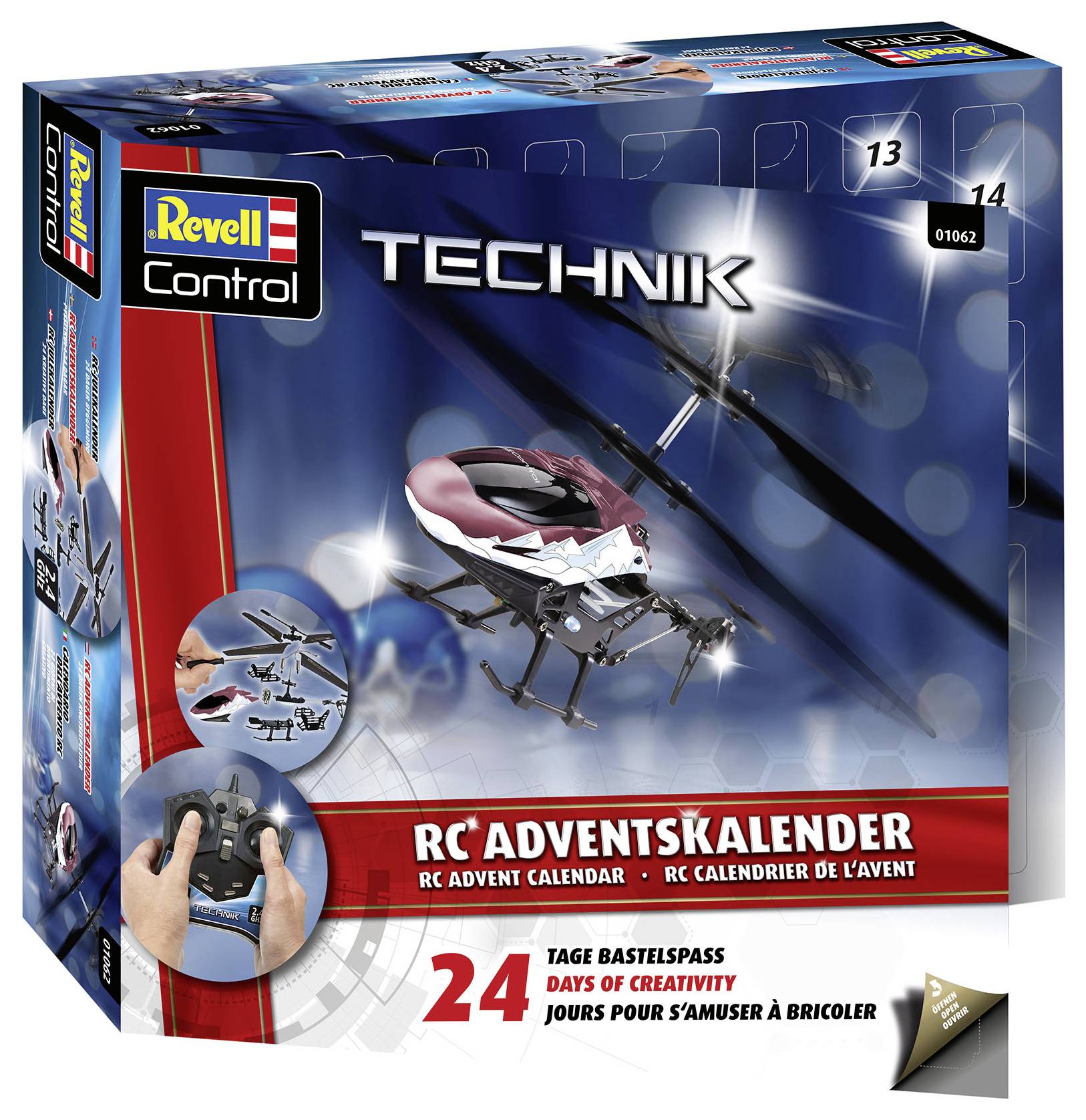 Revell Control Helicopter Bausätze, Spielwaren Adventskalender Altersklasse ab 12 Jahre