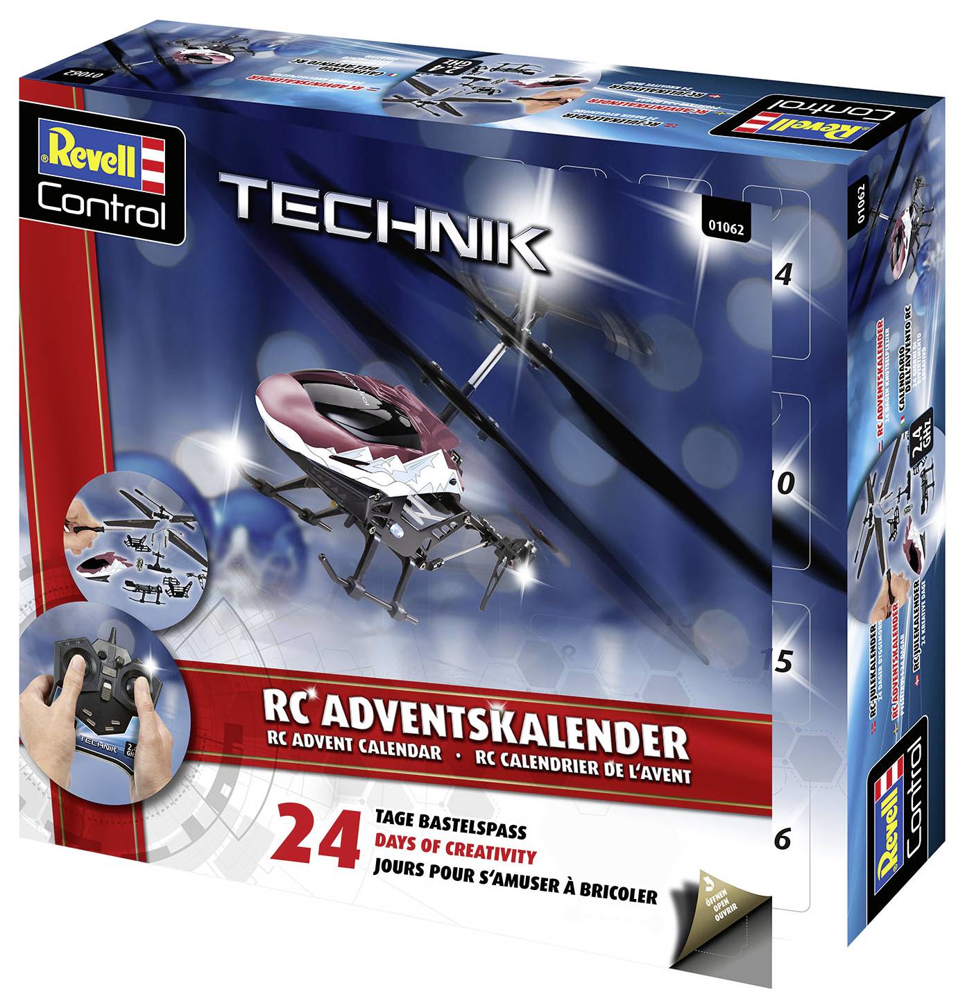 Revell Control Helicopter Bausätze, Spielwaren Adventskalender Altersklasse ab 12 Jahre