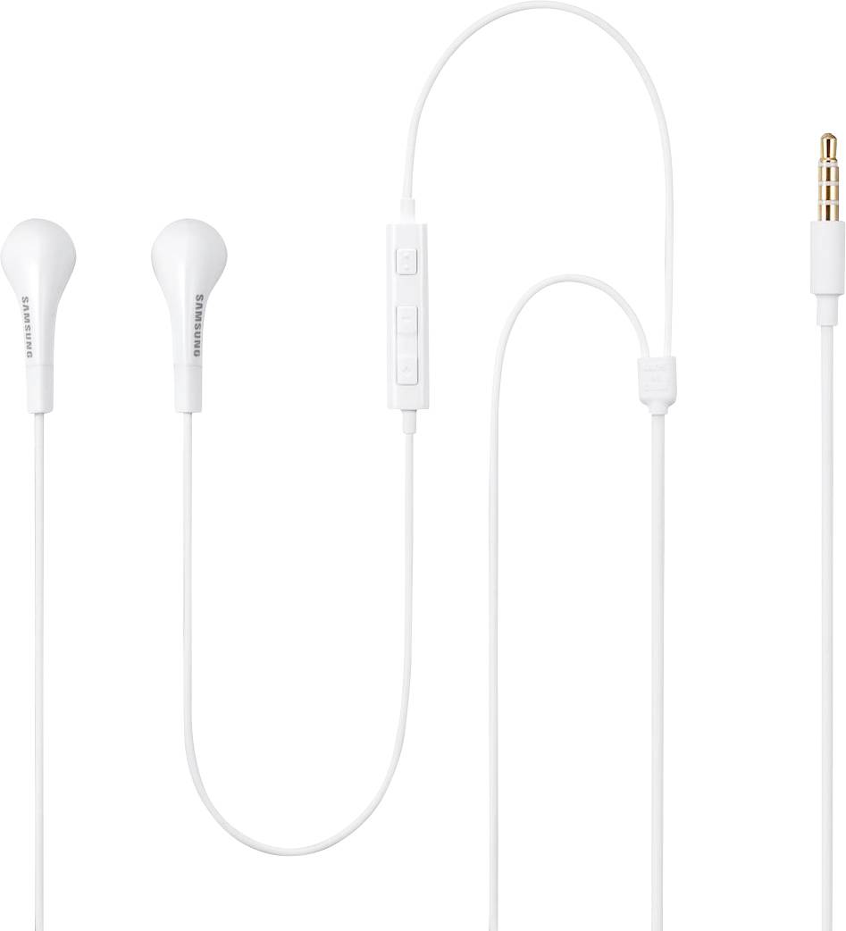 Samsung EHS64AV - Stereo Headset - 3,5-mm-Anschluss On Ear Headset kabelgebunden Weiß