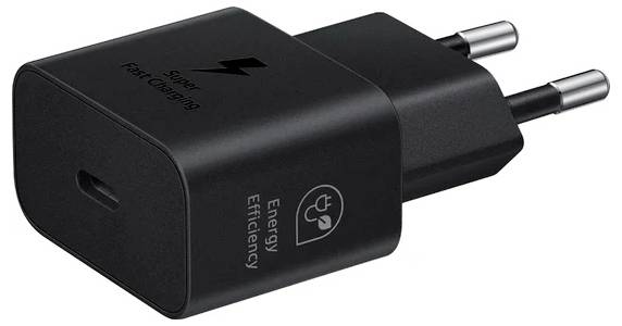 Samsung Schnellladegerät, USB-C, 25W Ladeadapter 25W USB-C® Schwarz Steckdose