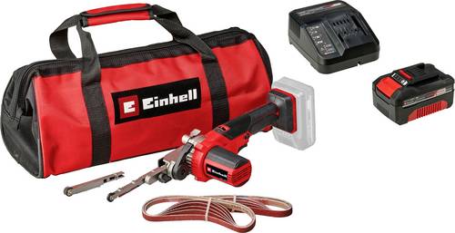 Einhell Set bestehend aus Akku-Bandfeile TE-BF 18 Li-Solo Akku-Bandfeile und Power X-Change