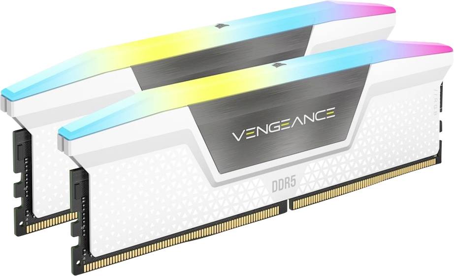 Corsair VENGEANCE RGB DDR5 6400MT/s 32GB - White Laptop-Arbeitsspeicher Modul CMH32GX5M2B6400Z36W