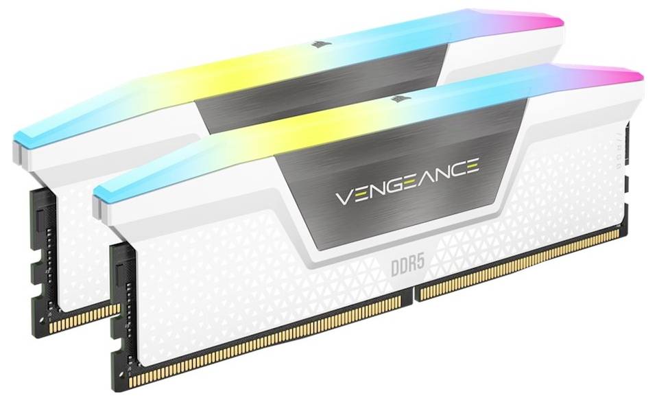 Corsair VENGEANCE RGB DDR5 6400MT/s 32GB - White Laptop-Arbeitsspeicher Modul CMH32GX5M2B6400Z36W