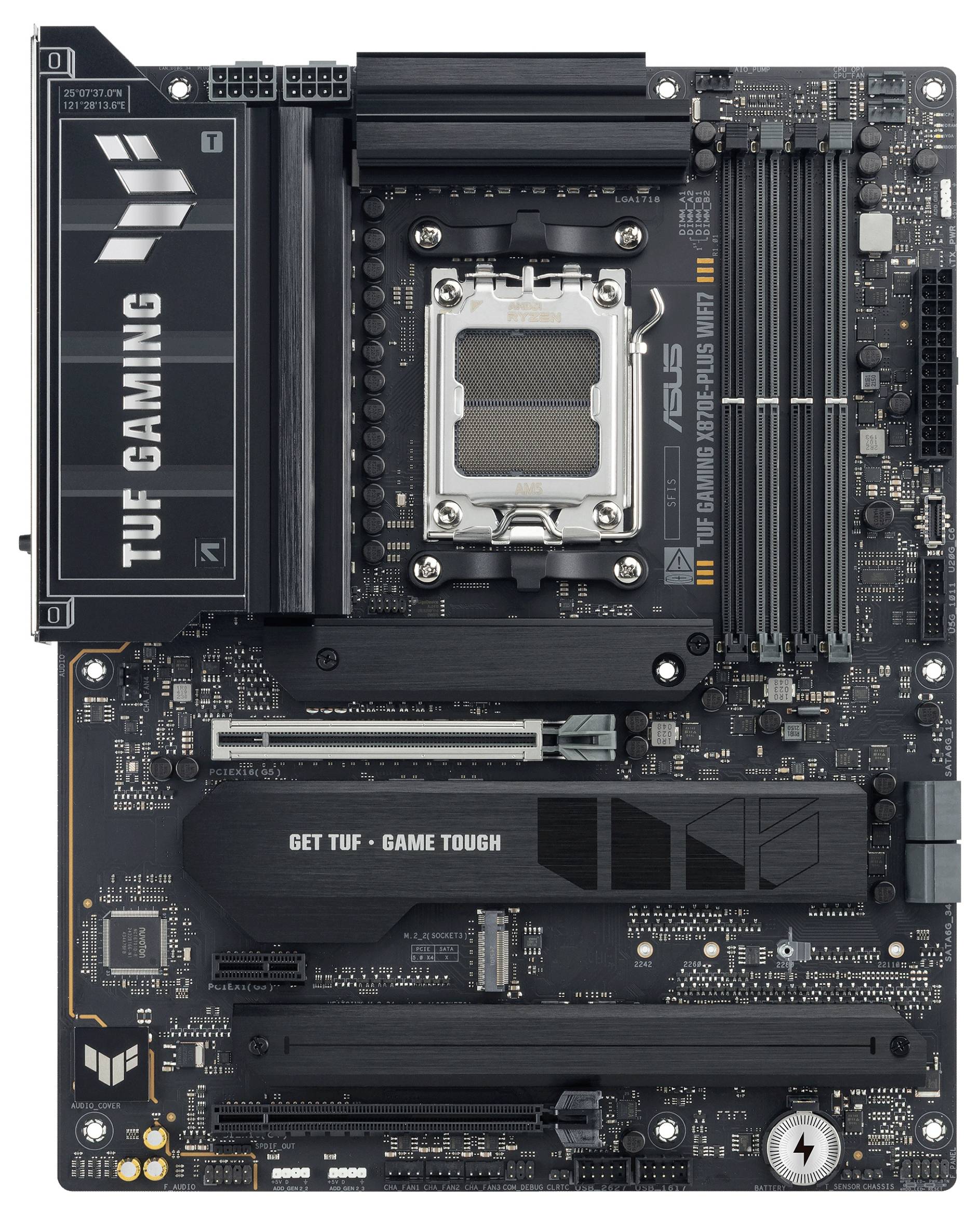 Asus TUF X870E-PLUS Mainboard Sockel (PC) AMD® AM5 Formfaktor (Details) ATX Mainboard-Chipsatz AMD® X870E