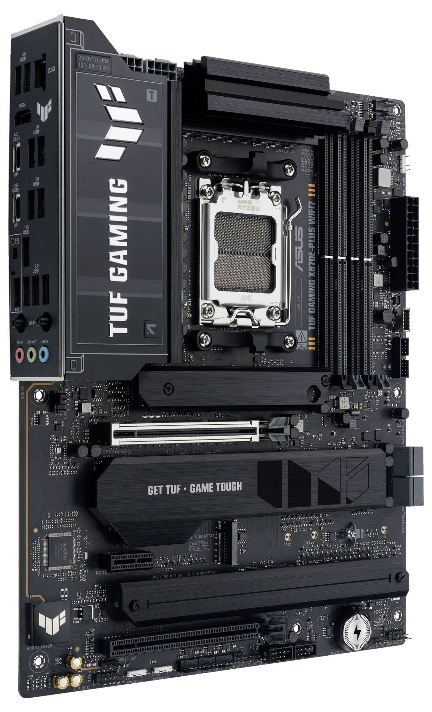 Asus TUF X870E-PLUS Mainboard Sockel (PC) AMD® AM5 Formfaktor (Details) ATX Mainboard-Chipsatz AMD® X870E