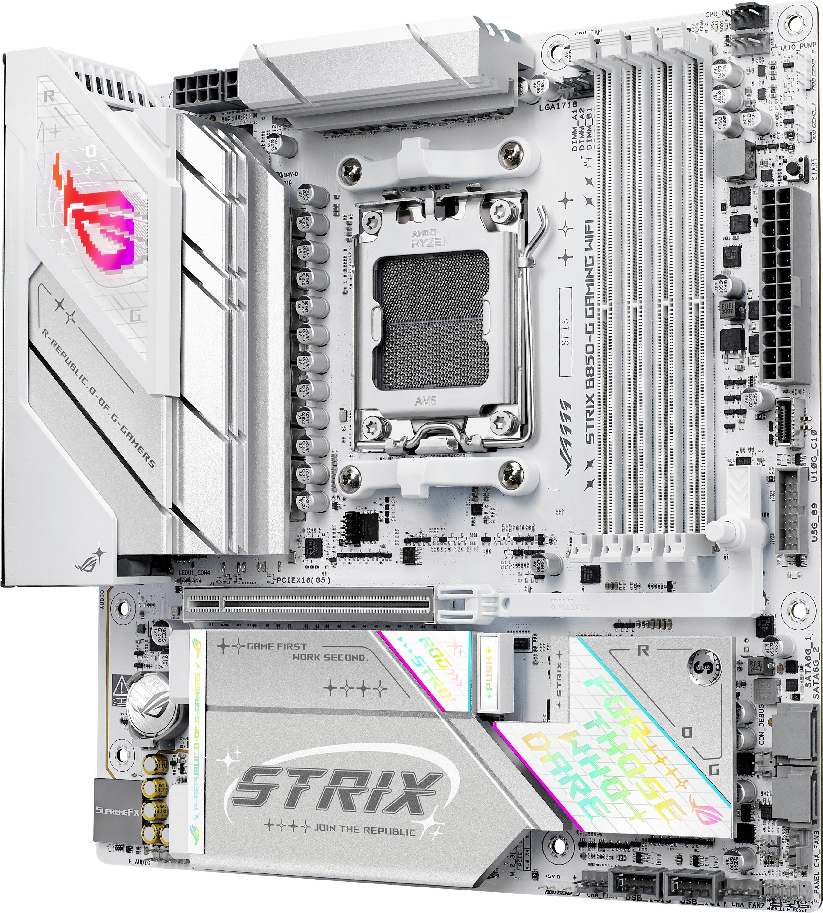 Asus ROG STRIX B850-G Mainboard Sockel (PC) AMD® AM5 Formfaktor (Details) Micro-ATX Mainboard-Chipsatz AMD® B850