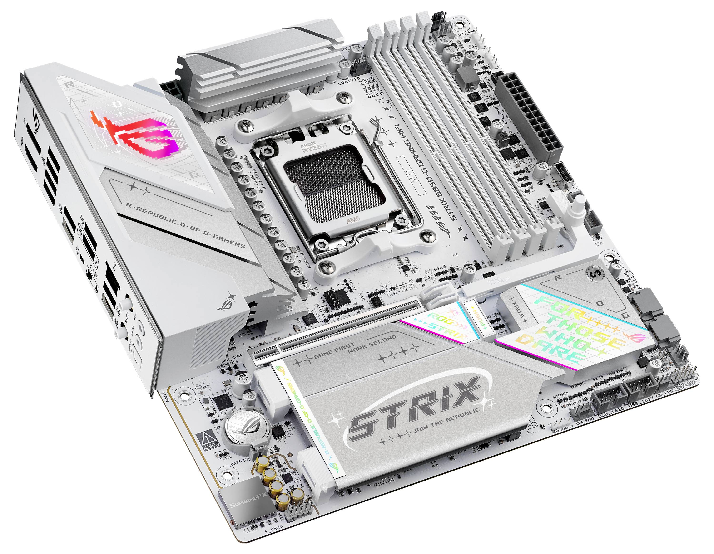 Asus ROG STRIX B850-G Mainboard Sockel (PC) AMD® AM5 Formfaktor (Details) Micro-ATX Mainboard-Chipsatz AMD® B850