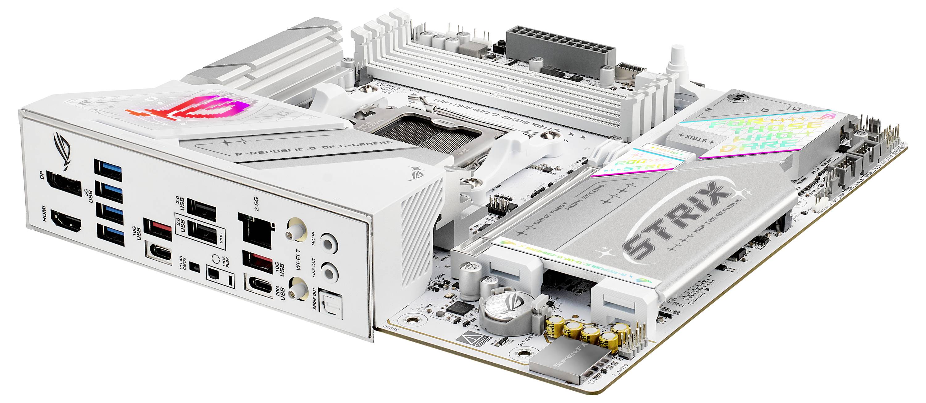 Asus ROG STRIX B850-G Mainboard Sockel (PC) AMD® AM5 Formfaktor (Details) Micro-ATX Mainboard-Chipsatz AMD® B850