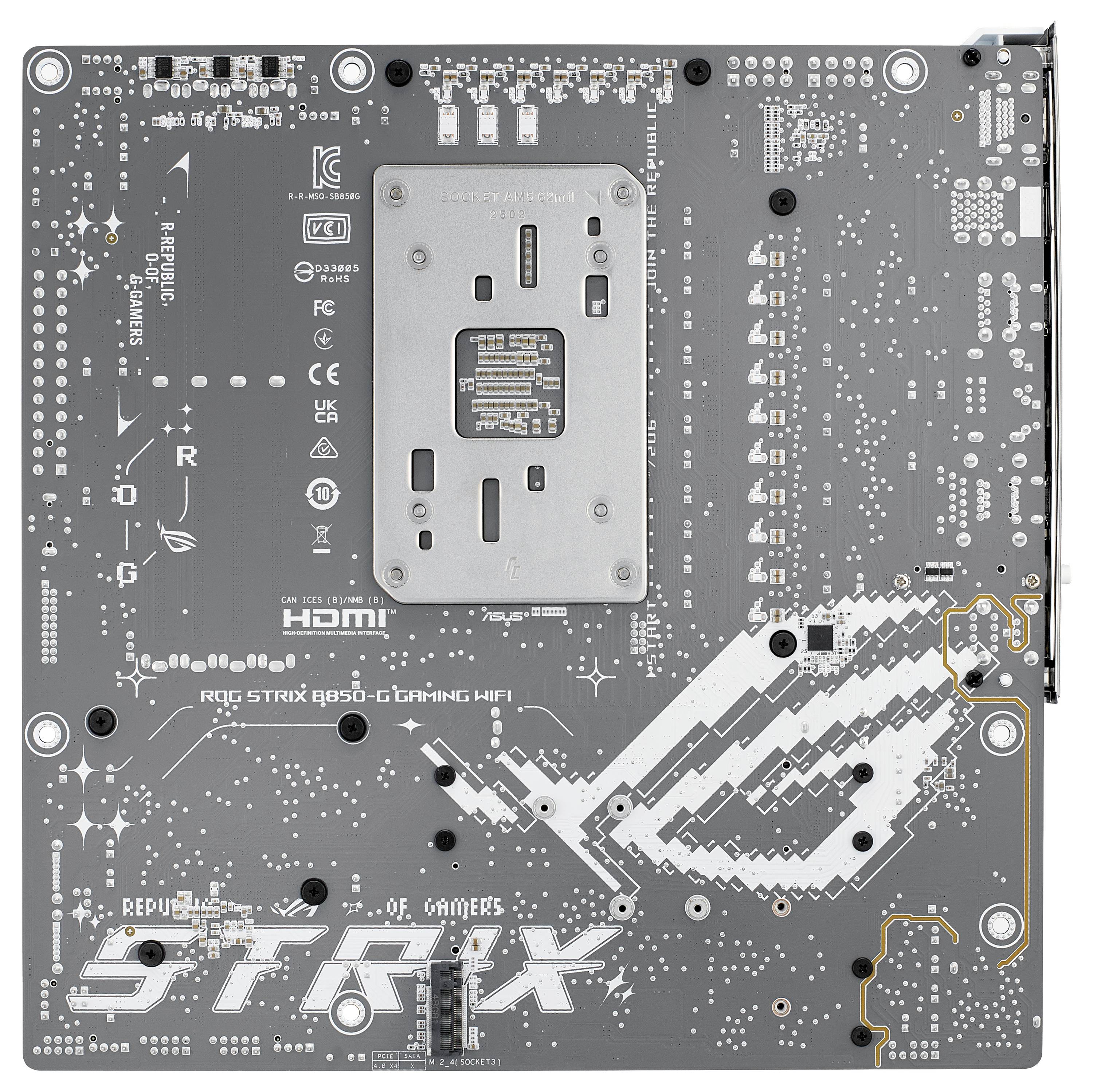 Asus ROG STRIX B850-G Mainboard Sockel (PC) AMD® AM5 Formfaktor (Details) Micro-ATX Mainboard-Chipsatz AMD® B850