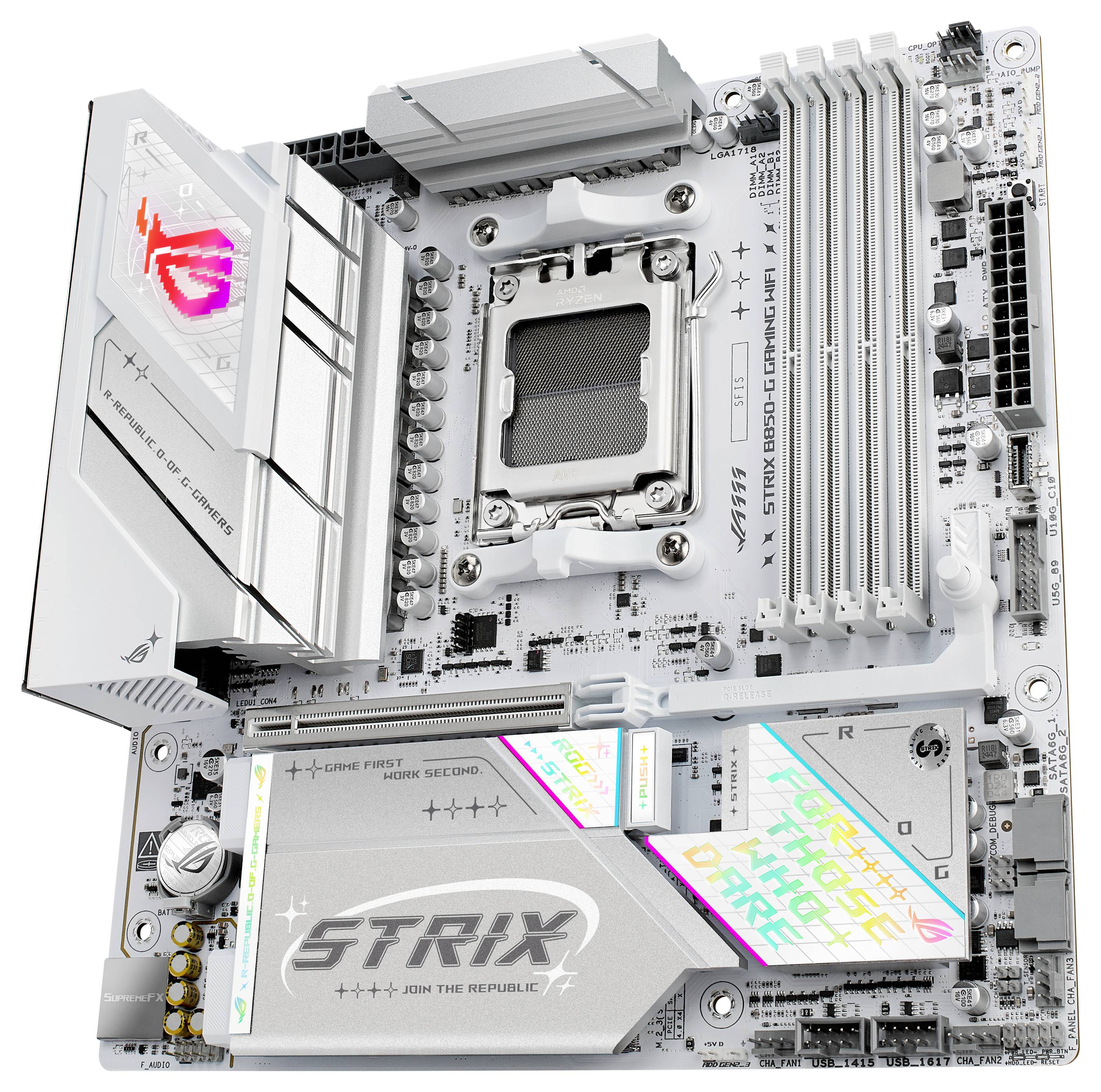 Asus ROG STRIX B850-G Mainboard Sockel (PC) AMD® AM5 Formfaktor (Details) Micro-ATX Mainboard-Chipsatz AMD® B850
