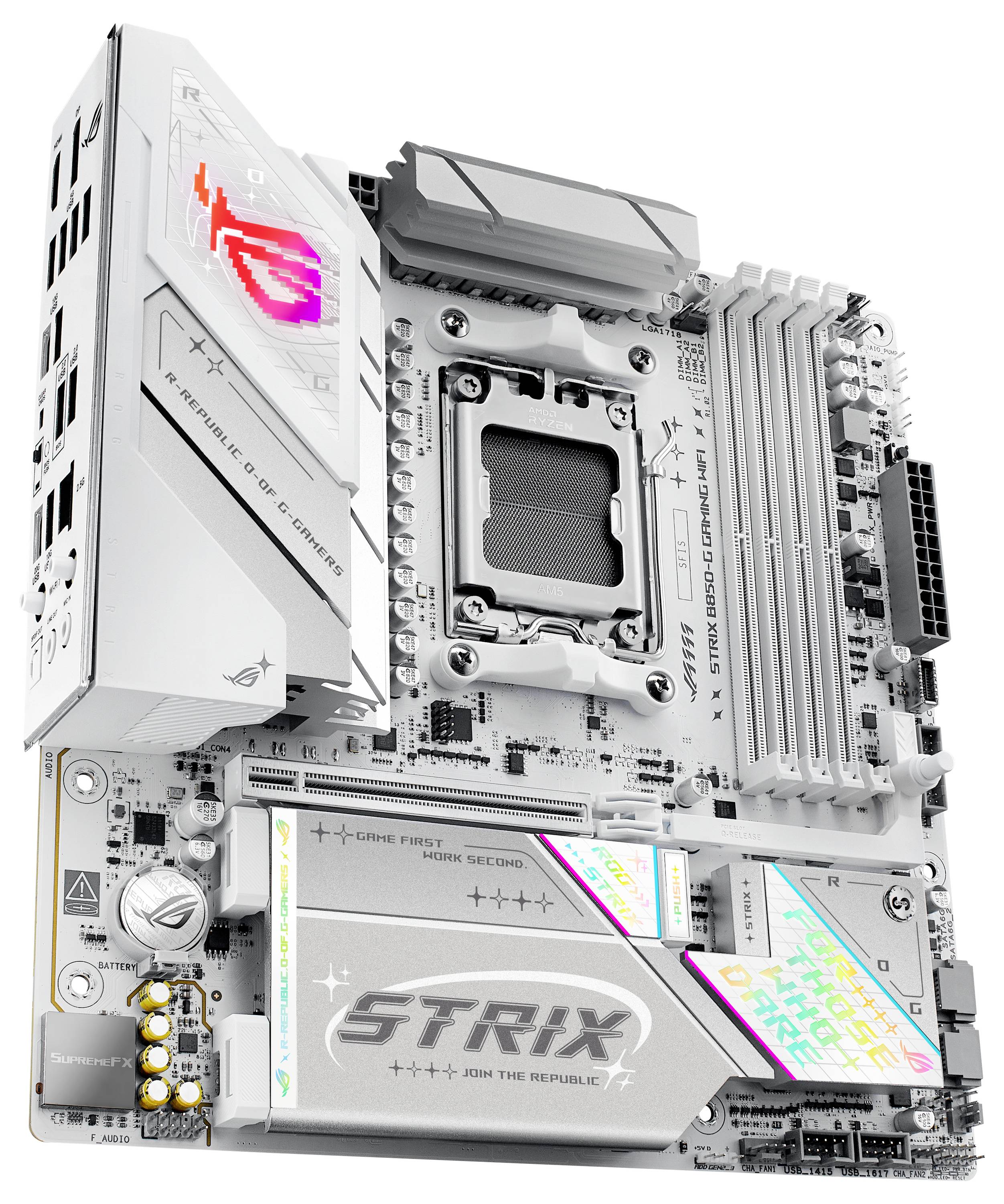 Asus ROG STRIX B850-G Mainboard Sockel (PC) AMD® AM5 Formfaktor (Details) Micro-ATX Mainboard-Chipsatz AMD® B850