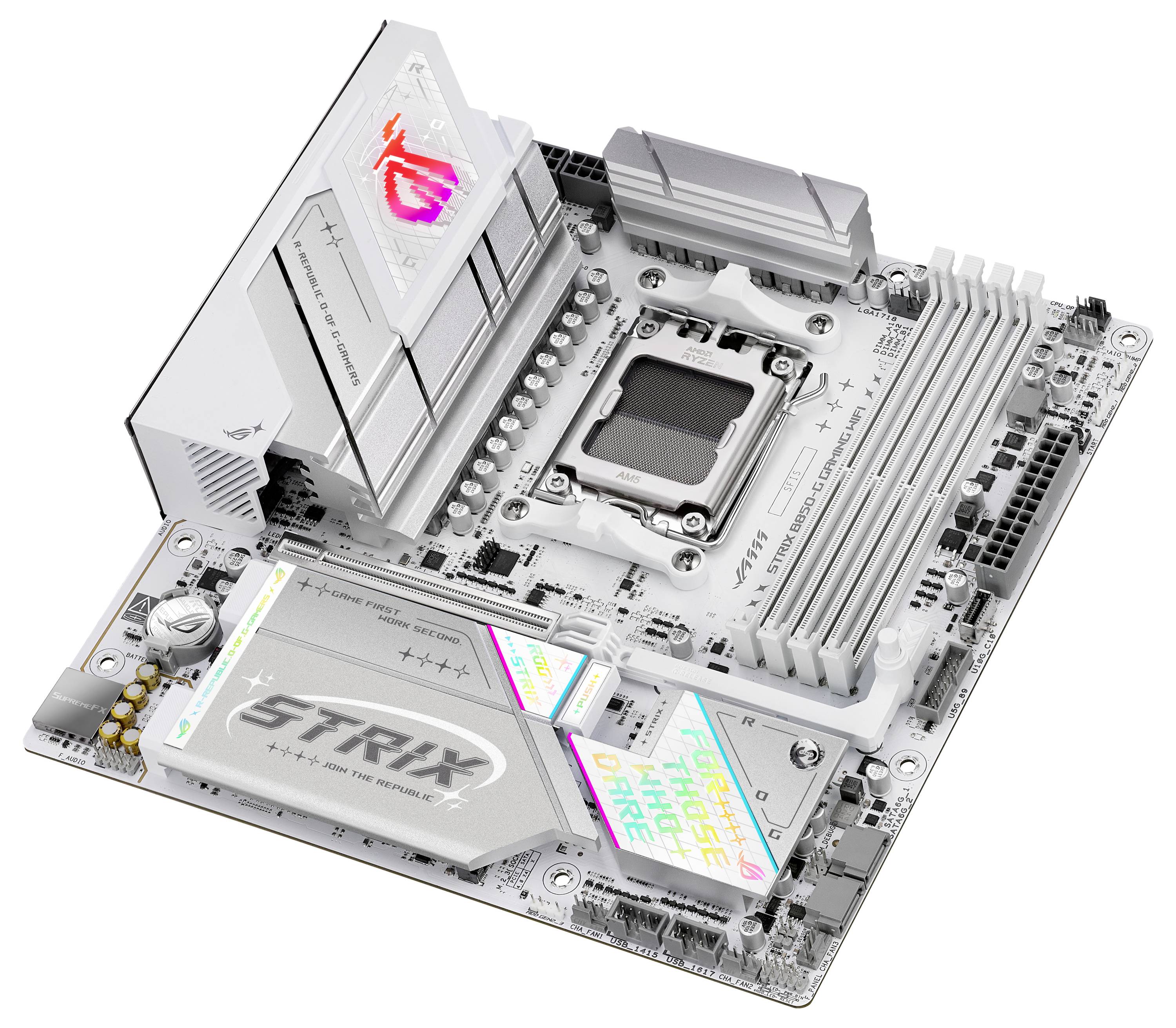 Asus ROG STRIX B850-G Mainboard Sockel (PC) AMD® AM5 Formfaktor (Details) Micro-ATX Mainboard-Chipsatz AMD® B850