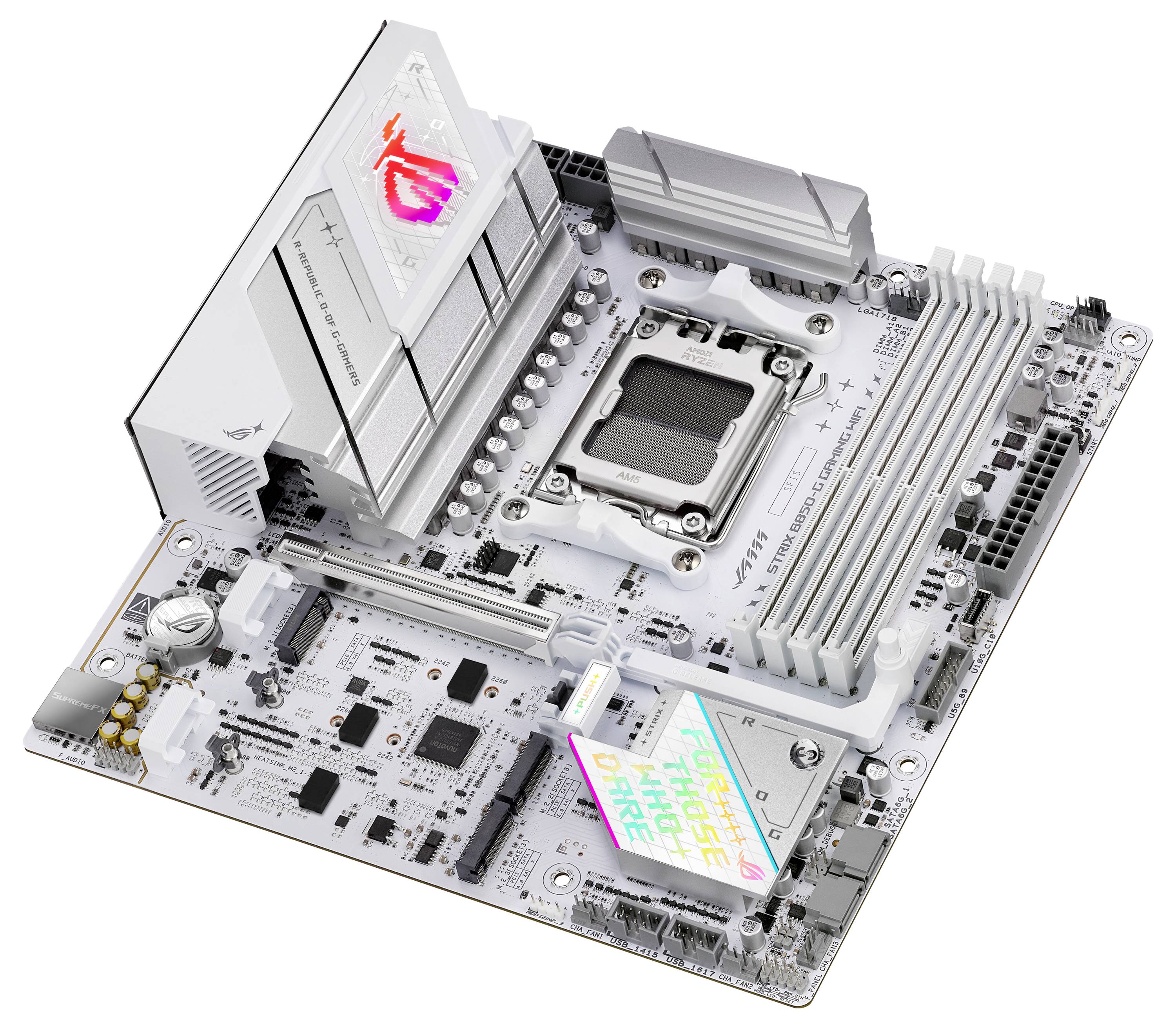 Asus ROG STRIX B850-G Mainboard Sockel (PC) AMD® AM5 Formfaktor (Details) Micro-ATX Mainboard-Chipsatz AMD® B850