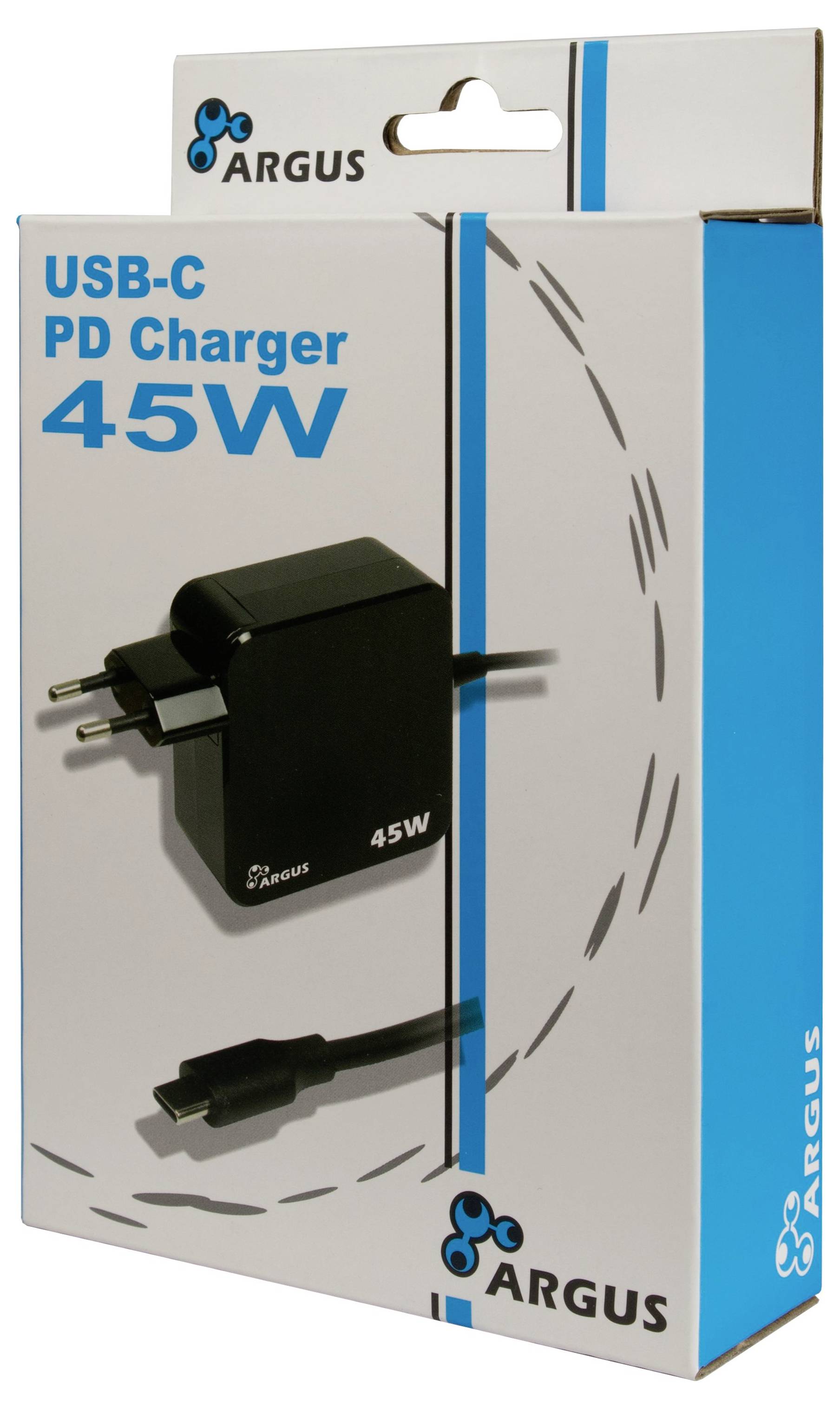 Inter-Tech PD-2045 USB Ladegerät 45W Schwarz Innenbereich