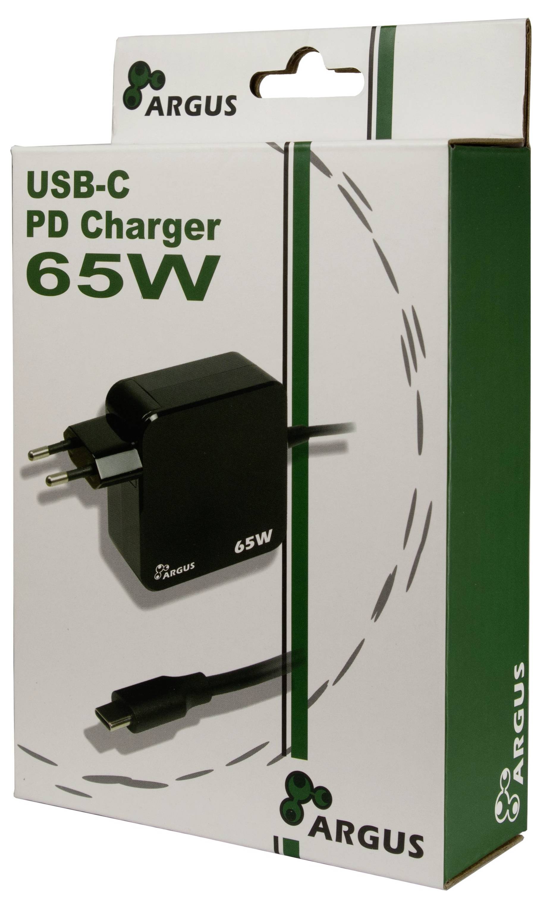 Inter-Tech PD-2065 USB Ladegerät 65W Schwarz Innenbereich