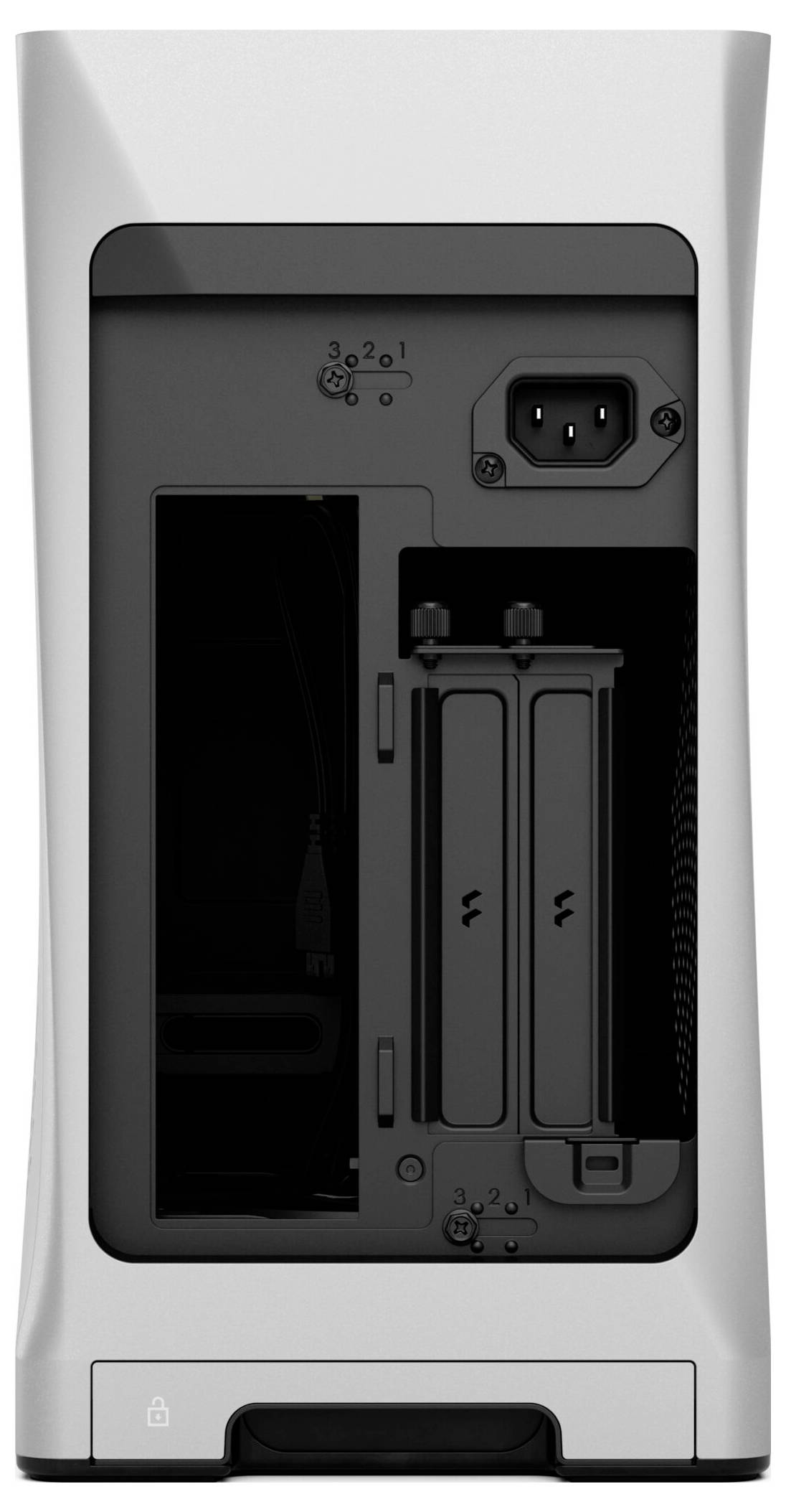 Fractal Design FD-C-ERA2N-01 Mini-Tower PC-Gehäuse Silber