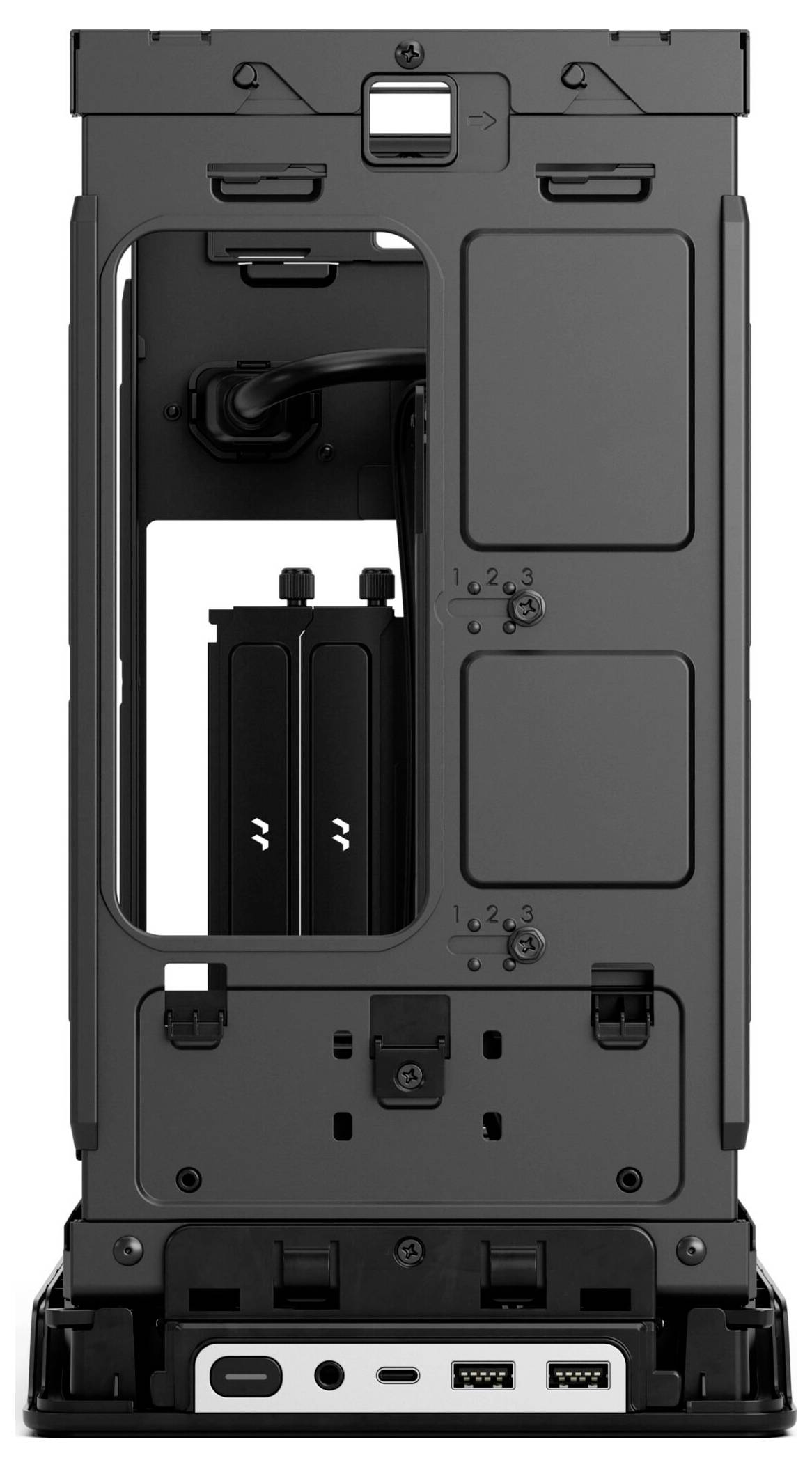 Fractal Design FD-C-ERA2N-01 Mini-Tower PC-Gehäuse Silber