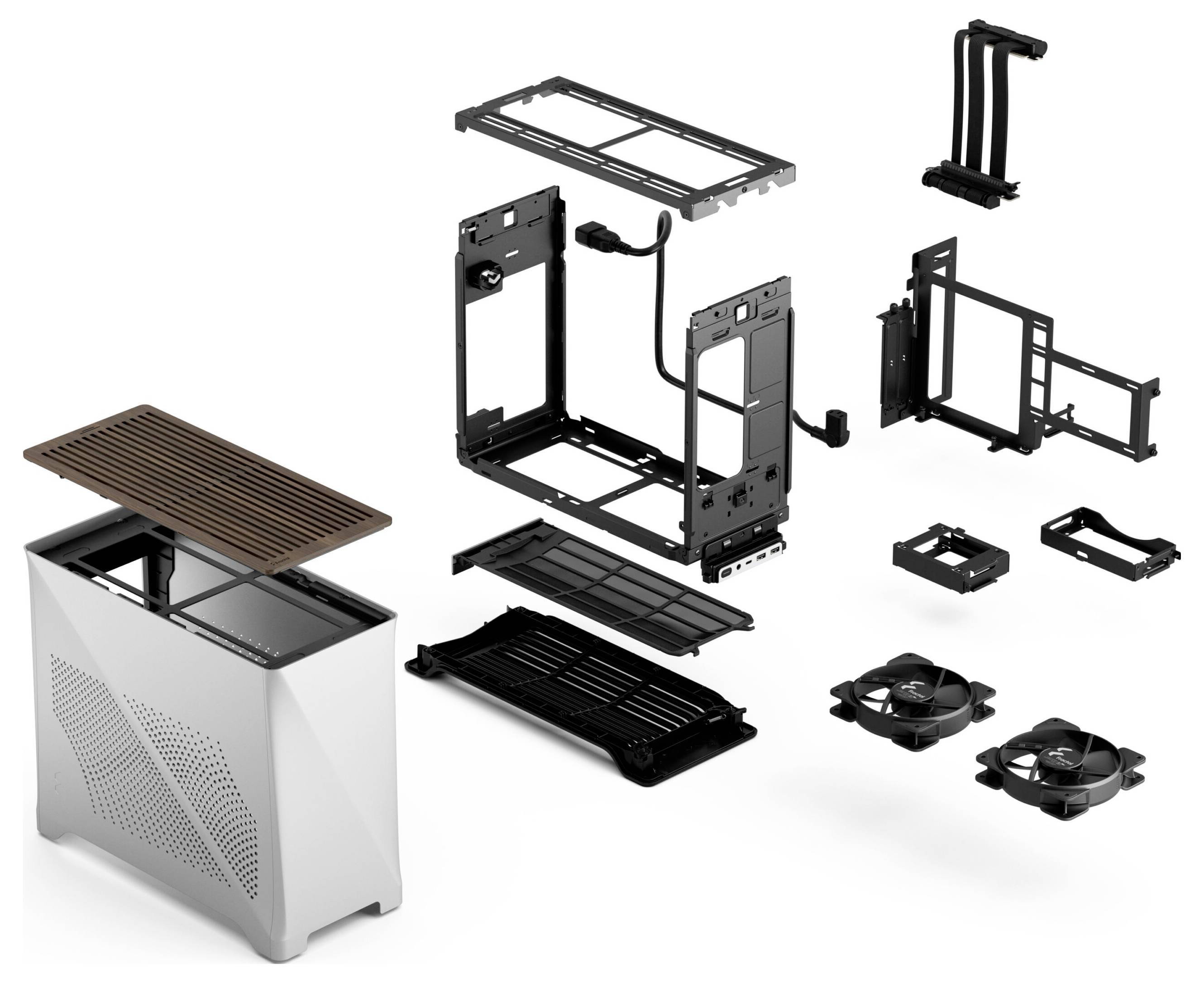 Fractal Design FD-C-ERA2N-01 Mini-Tower PC-Gehäuse Silber