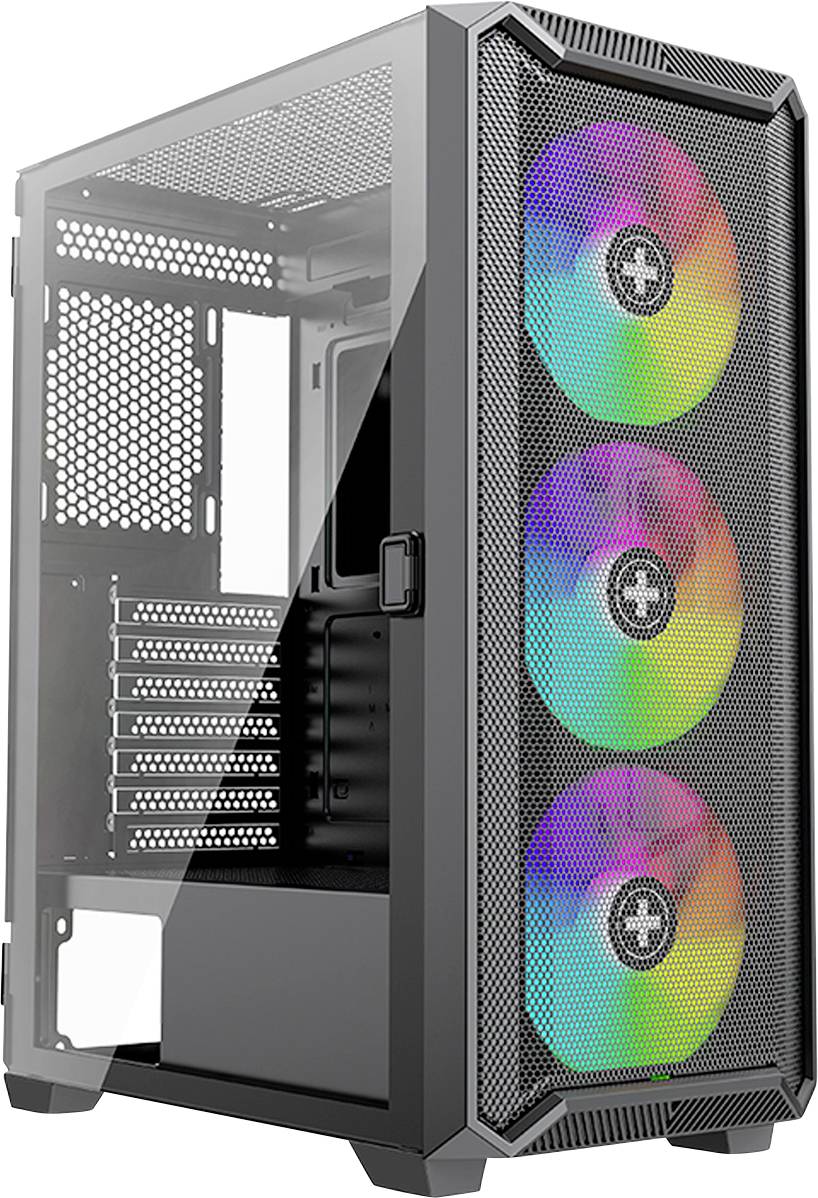 Xilence X613 Midi-Tower PC-Gehäuse Schwarz Staubfilter