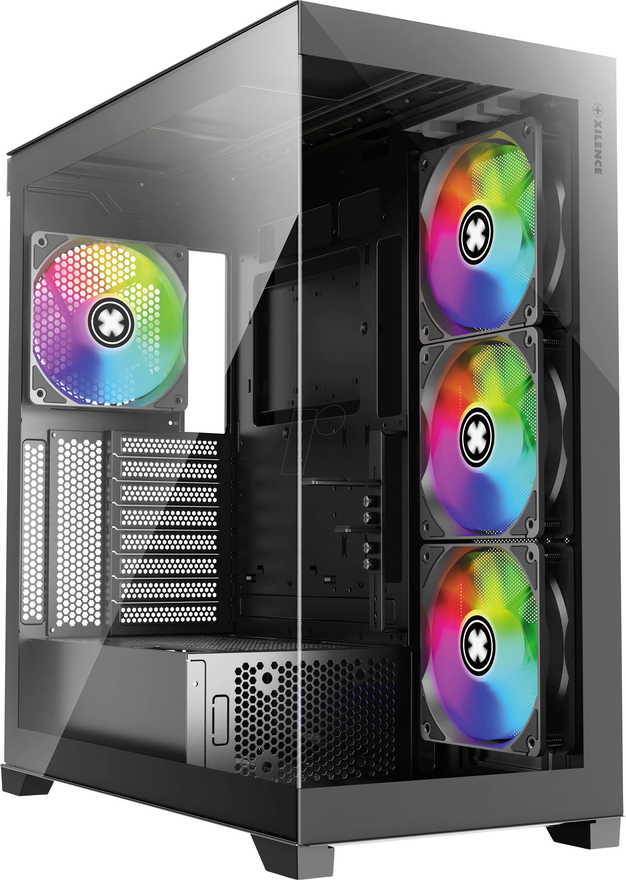 Xilence Gleam Midi-Tower PC-Gehäuse Schwarz Seitenfenster