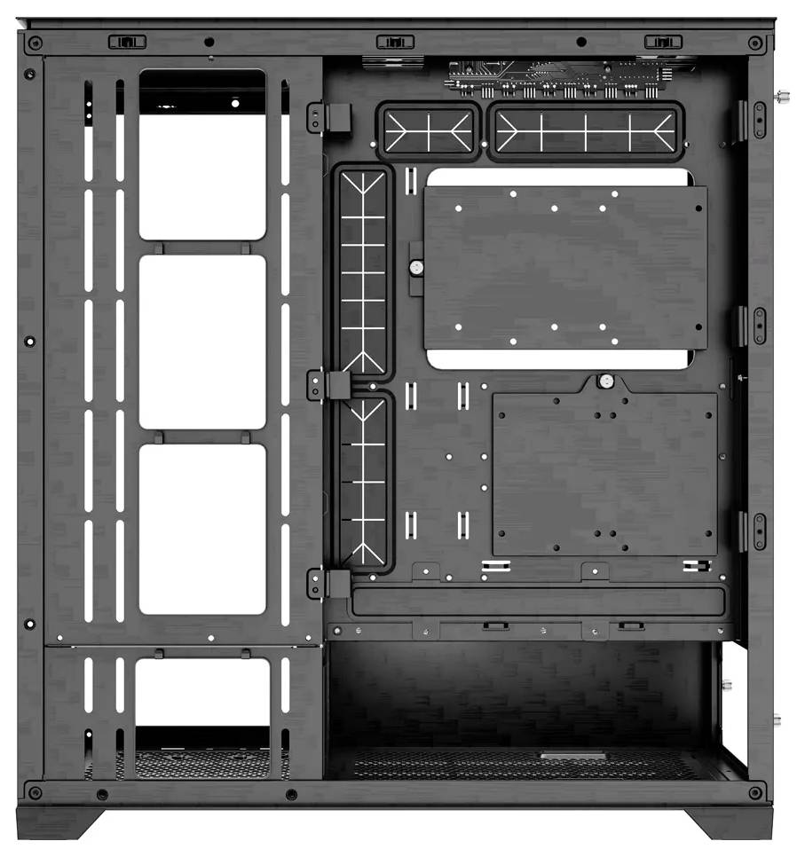 Xilence Gleam Midi-Tower PC-Gehäuse Schwarz Seitenfenster