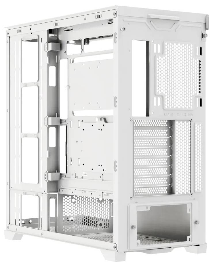 Xilence Gleam Midi-Tower PC-Gehäuse Weiß Seitenfenster