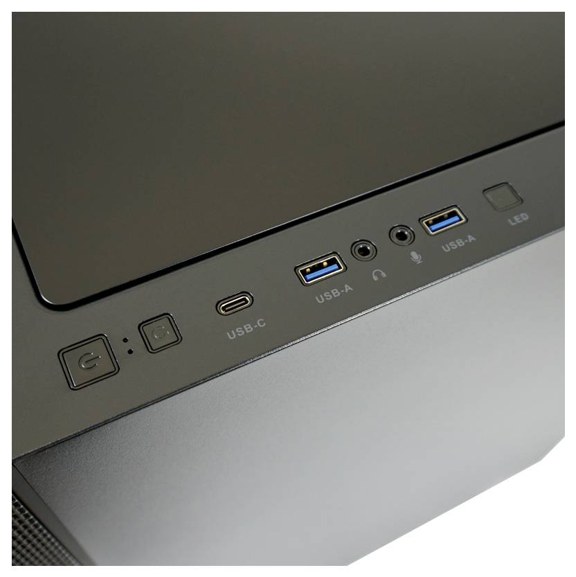 LC Power 8000B Midi-Tower PC-Gehäuse Schwarz