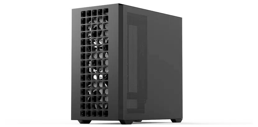 AeroCool D302A-G-BK Mini-Tower PC-Gehäuse Schwarz, Weiß