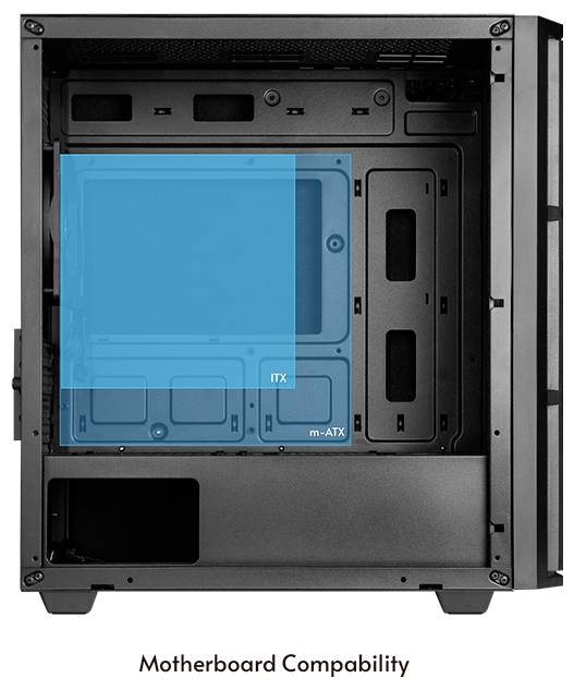 Chieftec AZ-01B-OP Mini-Tower PC-Gehäuse Schwarz