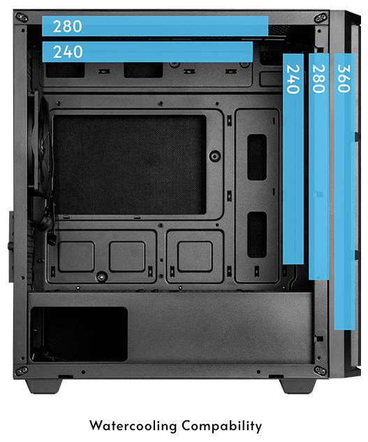 Chieftec AZ-01B-OP Mini-Tower PC-Gehäuse Schwarz
