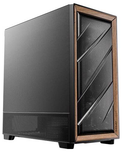 Antec FLUX SE Midi-Tower PC-Gehäuse Schwarz, Holz