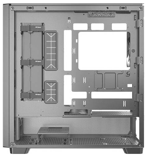 Antec FLUX SE Midi-Tower PC-Gehäuse Schwarz, Holz