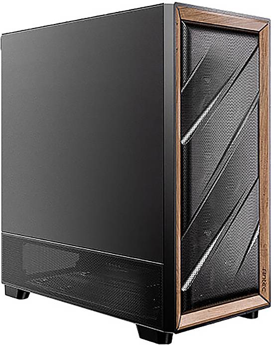 Antec FLUX SE Midi-Tower PC-Gehäuse Schwarz, Holz