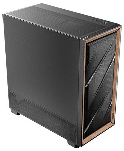 Antec FLUX SE Midi-Tower PC-Gehäuse Schwarz, Holz